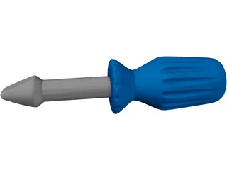 Toy Screwdriver 3D Model