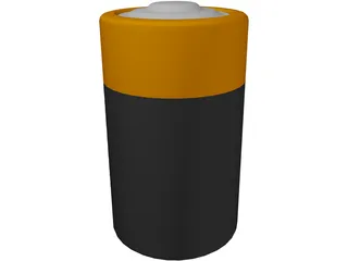 Duracell Battery 3D Model