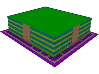 Microchip Office Building 3D Model