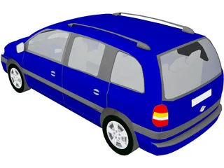 Opel Zafira 3D Model