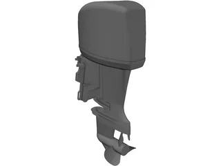 Outboard Motor Yamaha 40HP 3D Model