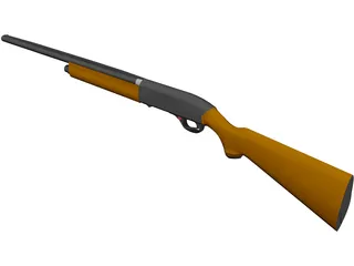 Winchester 1400 Shotgun 3D Model