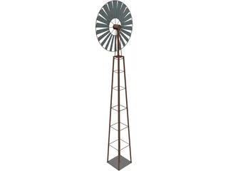 Farm Wind Mill 3D Model