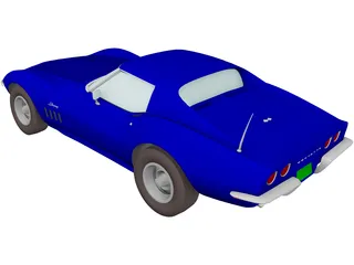 Chevrolet Corvette (1968) 3D Model