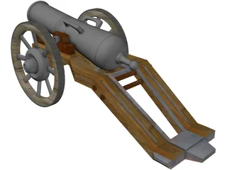 Old Cannon 3D Model