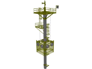 Well Caisson Deck 3D Model