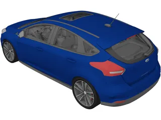 Ford Focus (2018) 3D Model