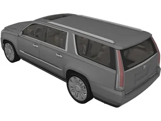 Cadillac Escalade ESV (2018) 3D Model