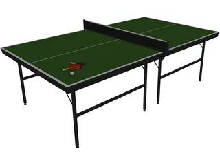 Ping Pong Table 3D Model