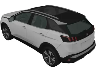 Peugeot 3008 (2016) 3D Model