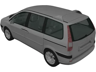 Citroen C8 (2002) 3D Model