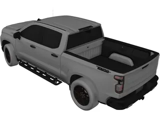 Chevrolet Silverado Crew Trail Boss (2019) 3D Model