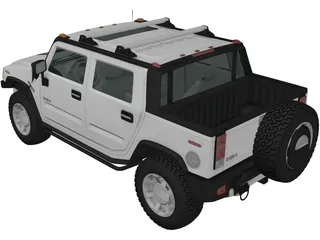 Hummer H2 (2011) 3D Model