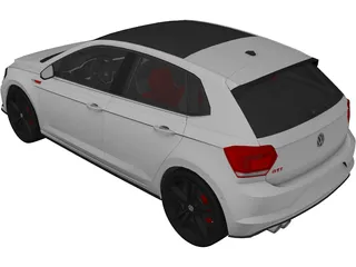 Volkswagen Polo GTI (2018) 3D Model