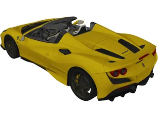 Ferrari F8 Spider (2020) 3D Model