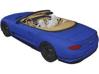 Bentley Continental GT Convertible (2020) 3D Model