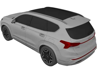 Hyundai Santa Fe (2021) 3D Model
