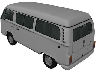 Volkswagen Kombi (2012) 3D Model