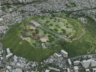 Honolulu City, HI, USA (2020) 3D Model