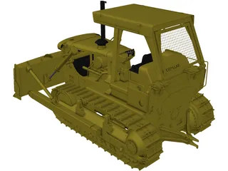 Caterpillar D7G Crawler Dozer (1989) 3D Model