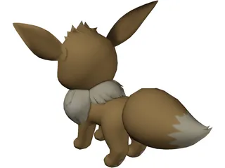 Pokemon Eevee 3D Model - 3DCADBrowser