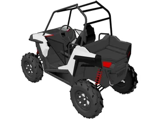 Polaris UTV Buggy 3D Model