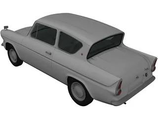 Ford Anglia (1967) 3D Model