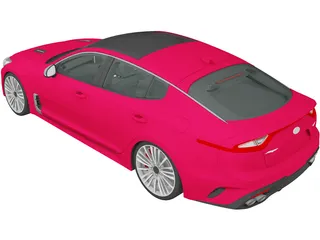 Kia Stinger GT (2017) 3D Model