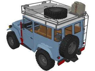 Toyota Land Cruiser FJ40 [Lifted] 3D Model