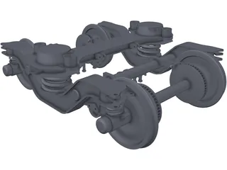 Alstom Bogie 3D Model
