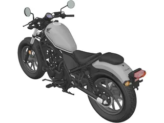 Honda Rebel 500 (2018) 3D Model