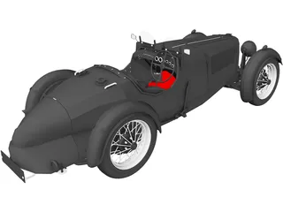 Aston Martin Ulster (1935) 3D Model