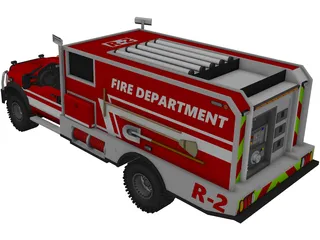 Ford F350 Offroad Pumper (2015) 3D Model