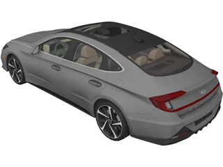 Hyundai Sonata Turbo (2020) 3D Model