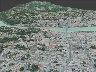 Linz City, Austria (2020) 3D Model