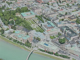 Salzburg City, Austria (2020) 3D Model