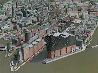 Hamburg City, Germany (2020) 3D Model