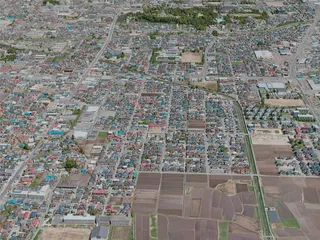 Aizuwakamatsu City, Japan (2020) 3D Model