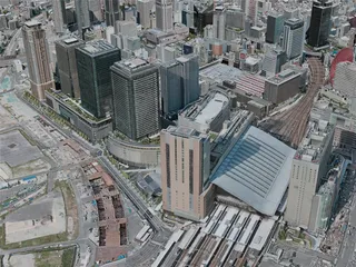 Osaka City, Japan (2020) 3D Model