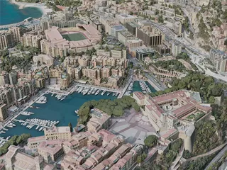 Monaco City, Monaco (2020) 3D Model