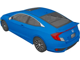 Honda Civic Coupe (2016) 3D Model