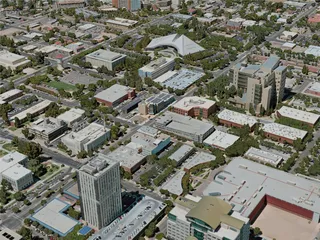 Fresno City, USA (2020) 3D Model