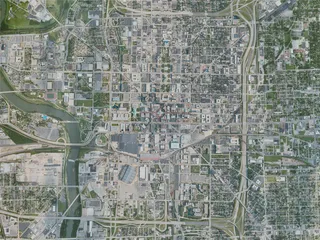 Indianapolis City, USA (2020) 3D Model