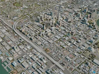 Oakland City, USA (2020) 3D Model