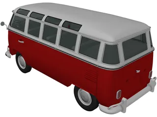 Volkswagen Transporter T1 (1950) 3D Model