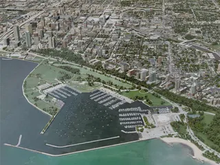 Milwaukee City, USA (2020) 3D Model