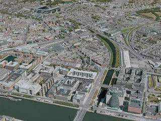 Dublin City, Ireland (2020) 3D Model