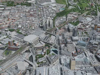 Manchester City, UK (2020) 3D Model