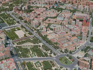 Valencia City, Spain (2020) 3D Model