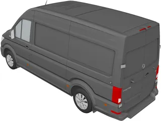 Volkswagen Crafter (2017) 3D Model